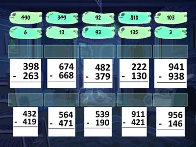 3-Digit Subtraction with Regrouping