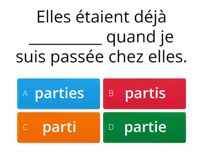 L'accord du participe passé 