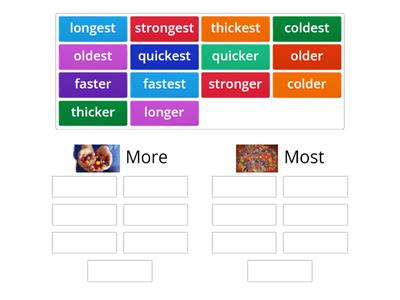 Suffixes -er & -est sort