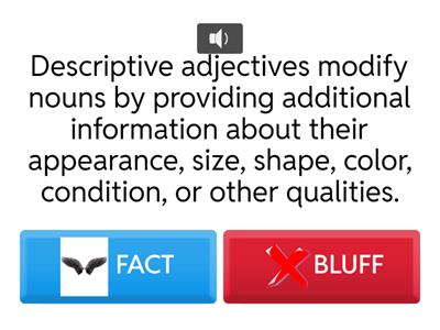 Is it a FACT or a BLUFF?