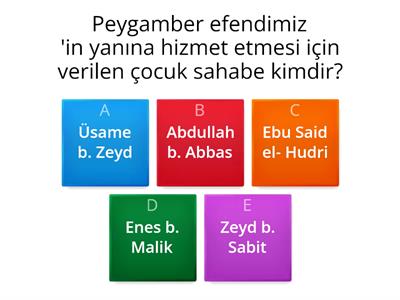 ÇOCUK SAHABELER