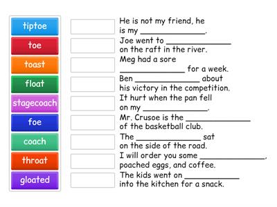 9.3 sentence fill ins (oa & oe)