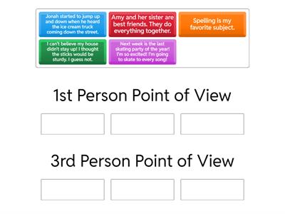 READING Point of View 1st and 3rd Person