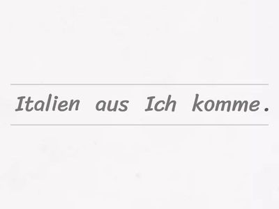 Wortfolge. Kapitel 3. Klasse! A1