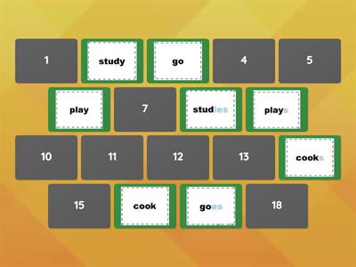 3RD PERSON SINGULAR S