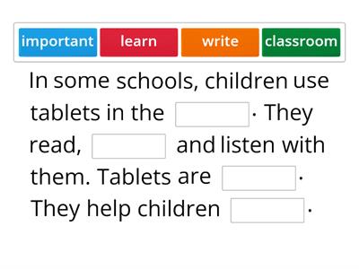 AS2 U3 Reading - Tablets