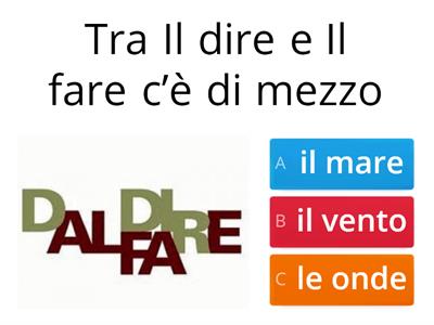 PROVERBI in italiano