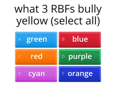 Rainbow Friend Quiz