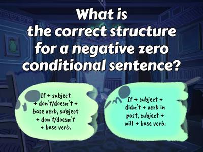 Zero Conditional (Negative Form)