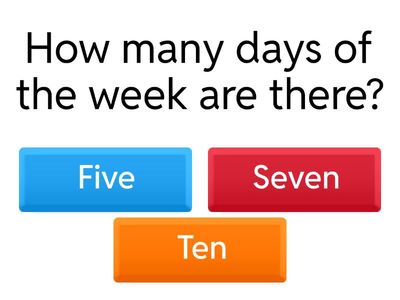 Days of the Week / Months