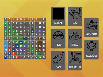 Wordsearch - Food - Iker