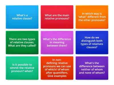 Relative clauses C1.1