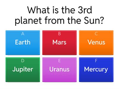 Year 11 Solar System Quiz