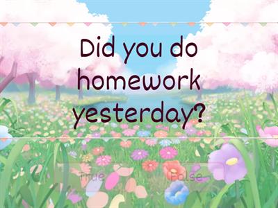 past simple true or false