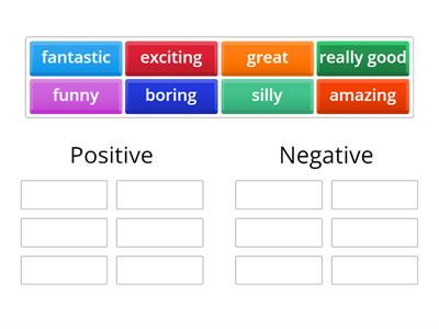 Film Review - Positive & Negative adjectives