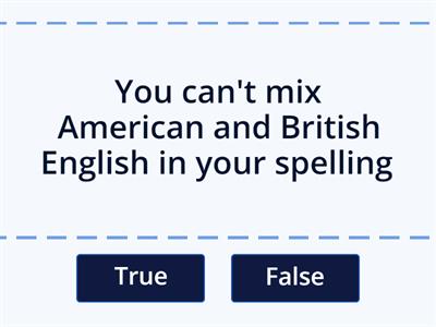 IELTS true or false