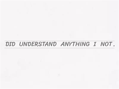 SIMPLE PAST - NEGATIVE FORM