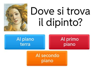 2. In giro per Firenze. Gli Uffizi. "La Venere del Botticelli"
