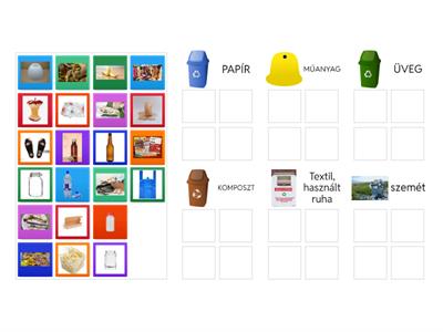 SZELEKTÍV HULLADÉK  és textil újrahasznosítás