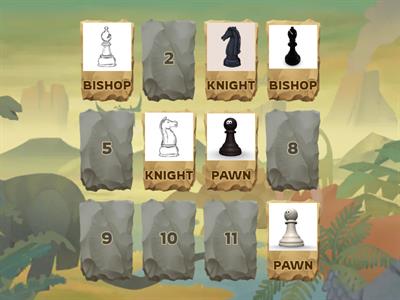 Dinosaur Chess Memory Game