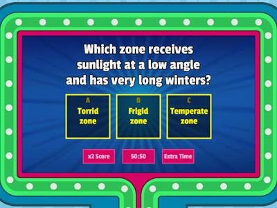 Heat zone  class 6 quiz 