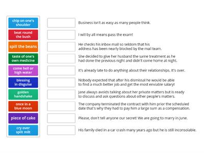 Idioms set 1