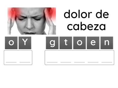 Verbo TENER + dolor (conjugacion)