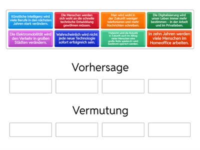 Vermutungen - Unterrichtsmaterialien