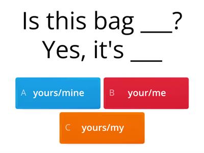 Pronouns Quiz