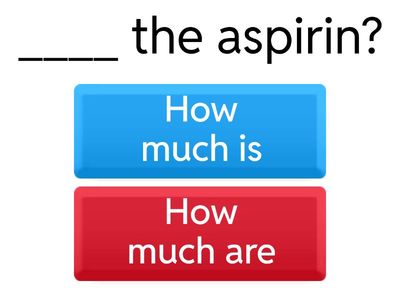 How much is/How much are (drugstore items)