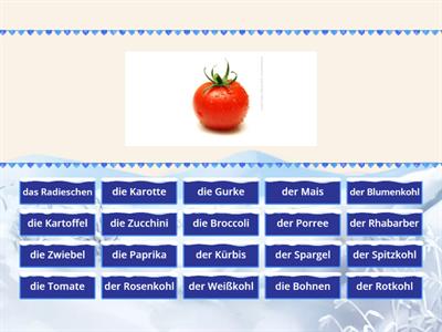 Wortschatz Gemüse MEc01