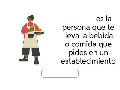 Pedir en un establecimiento (vocabulario ELE A2)