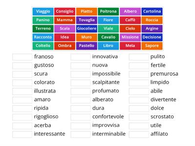  Gli aggettivi qualificativi