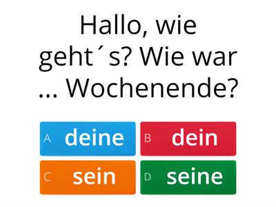 Menschen A2.1_L1_Grammatik_Possessivpronomen im Nom. und Akk.