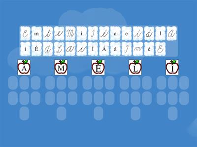 SJL - Nácvičné obdobie - Písmená A, M, E, L, I - rodinky