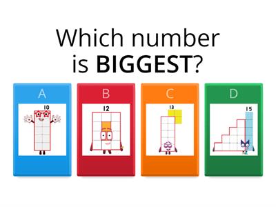 Numberblocks: Biggest and smallest