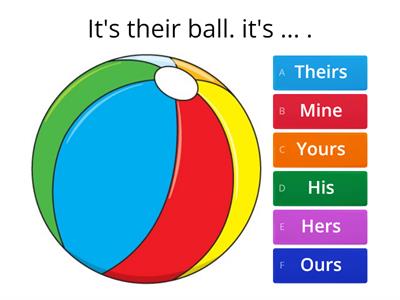 Possessive Adjectives&Possessive Pronouns