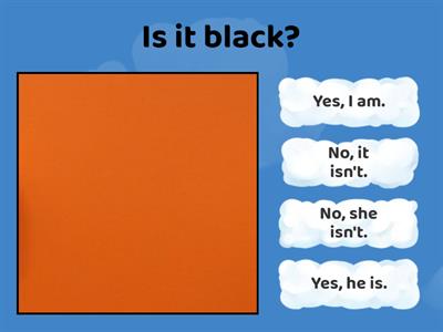 am / is / are questions and short answers