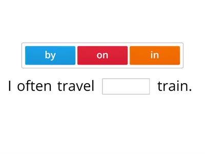 Spotlight 6 - Module 3a Prepositions Transport