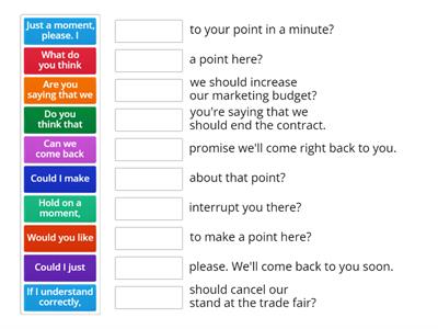 English for Meetings - Interrupting