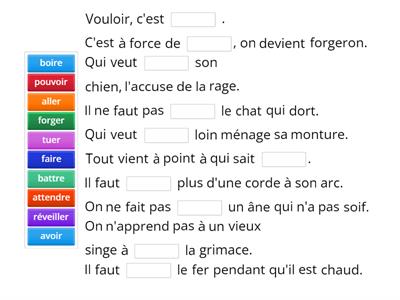 Expressions infinitif 3