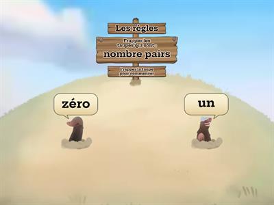 Frappe les nombres pairs