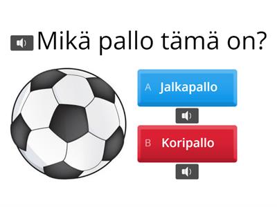 Puheterapia jalkapallosanat