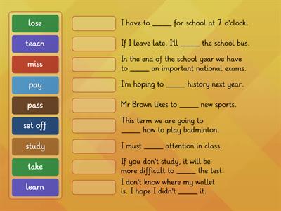 B1_SCHOOL VERBS