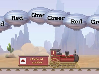 Balloon Pop of Unit 4: Colors Vocabulary Matching