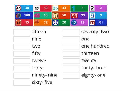 Random numbers 1-100