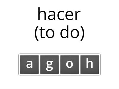 Irregular "YO" forms