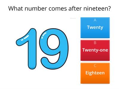 Numbers one to one hundred