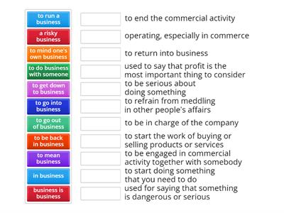 Expressions with Business