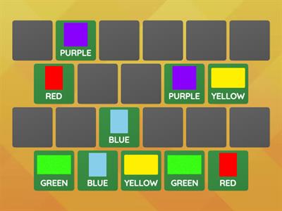 COLOURS Memory Game!